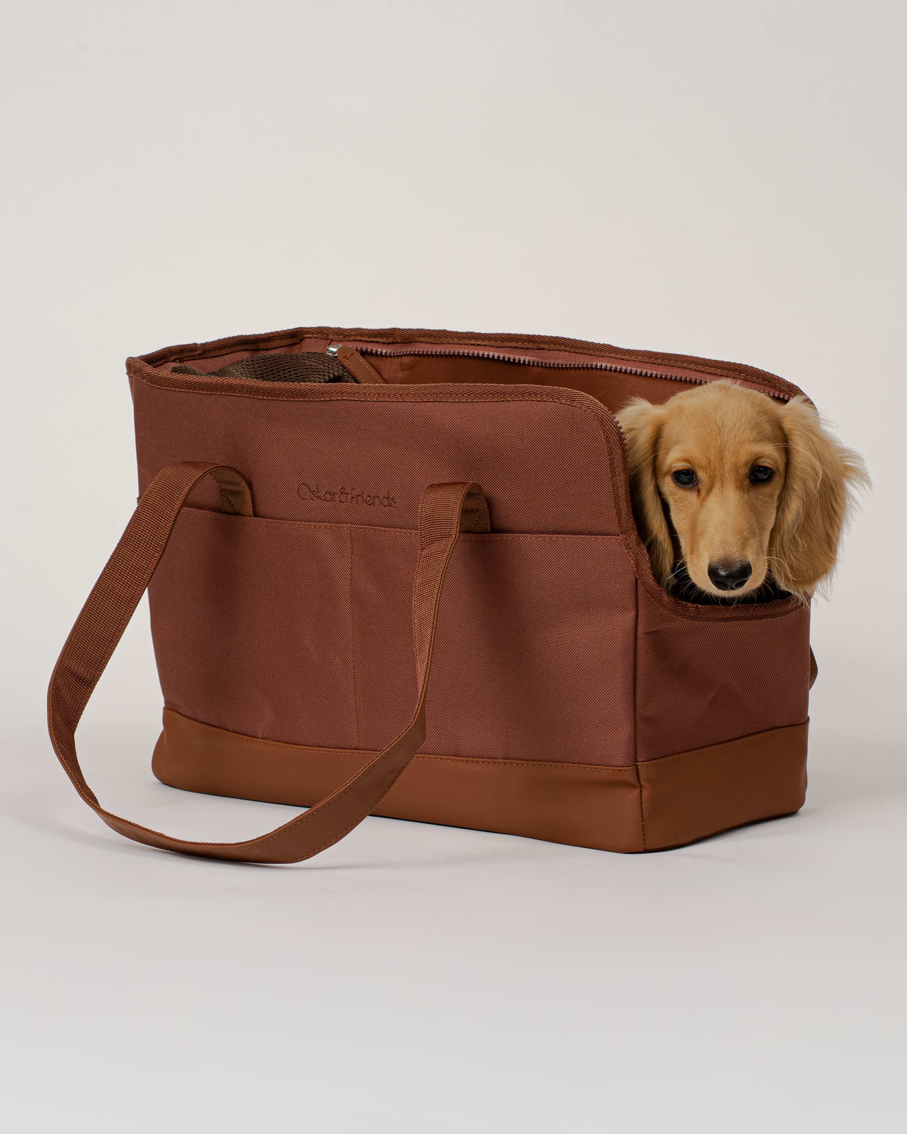 Chocolate Brown Pet Tote Bag — Stylish & Functional – Oskar&Friends