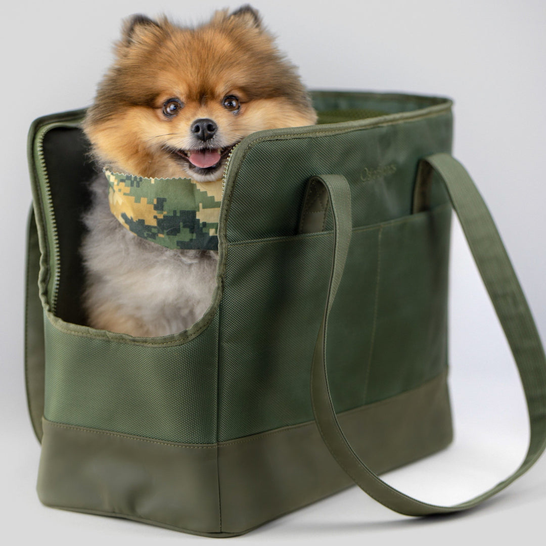 Olive Green Pet Tote Bag