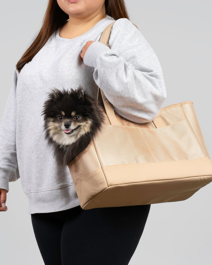 Beige Pet Tote Bag