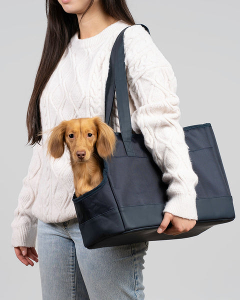 ホビーラホビーレ　トートバッグ　Dog Friends Navy Blue Pet Tote Bag | Oskar&Friends