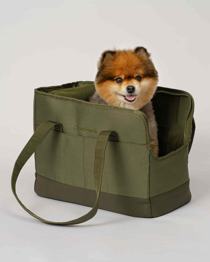 Olive Green Pet Tote Bag