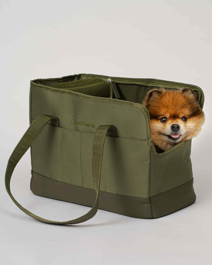 Olive Green Pet Tote Bag