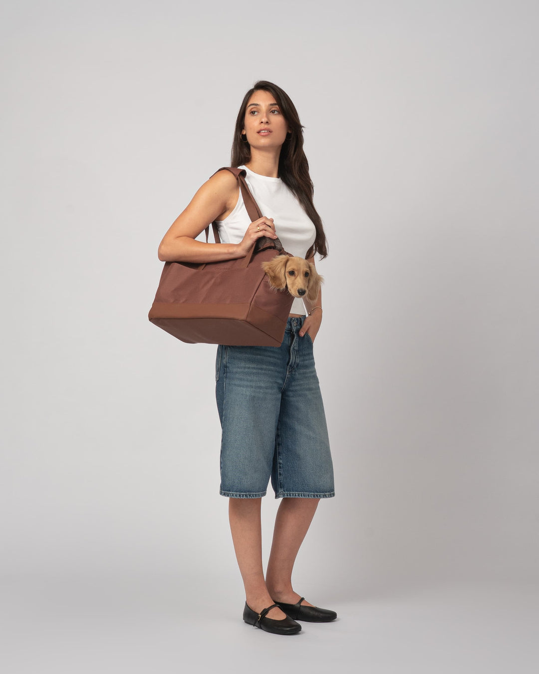 Chocolate Brown Pet Tote Bag