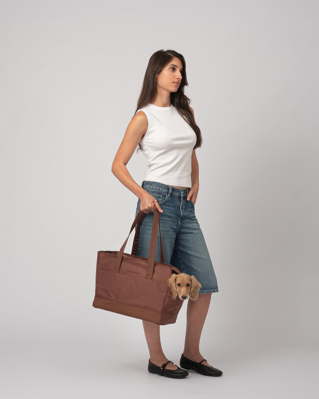 Chocolate Brown Pet Tote Bag