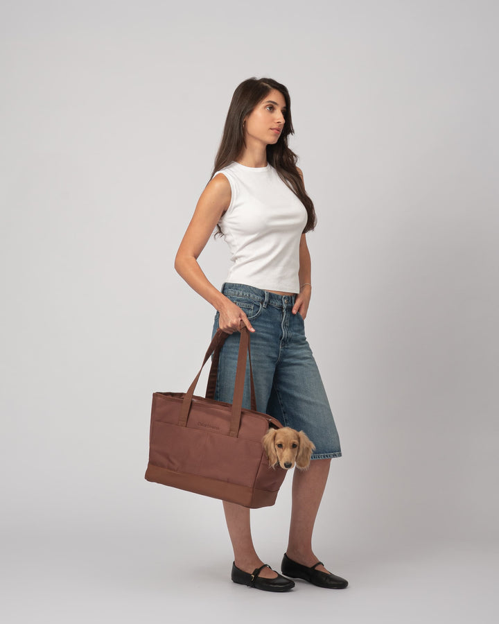 Chocolate Brown Pet Tote Bag