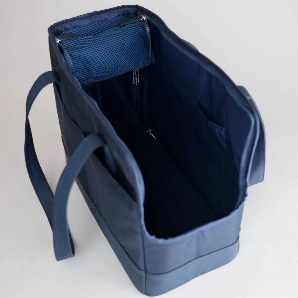 Navy Blue Dog Tote Bag by Oskar&Friends